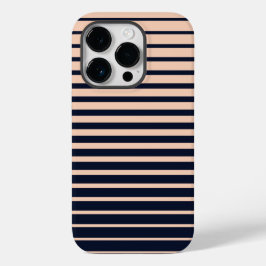 スタイリッシュブラック&ピンクモノグラムストライプ Case-Mate iPhone 14 PROケース