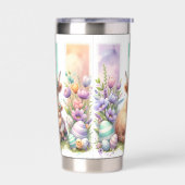 スタイリッシュブラッシュストロークイースターハイランドカウズ20oz 保温保冷タンブラー (左面)