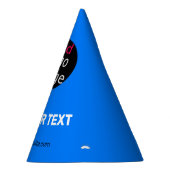 スタイリッシュプロフェッショナルおもしろいカスタムビジネスブルー パーティーハット (右)