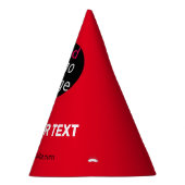 スタイリッシュプロフェッショナルおもしろいカスタムビジネス赤 パーティーハット (右)