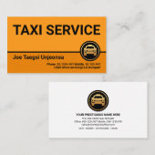 スタイリッシュプロフェッショナルイエロータクシーの色 名刺 (正面/裏面)