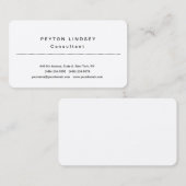 スタイリッシュプロフェッショナルクラシカルデザインシルク 名刺 (正面/裏面)