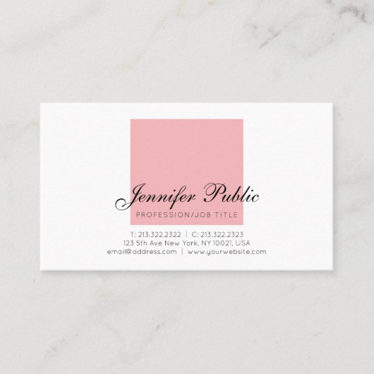 スタイリッシュプロフェッショナルクリエイティブシンプルモダンデザイン 名刺 (正面)