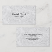 スタイリッシュプロフェッショナルグレー壁テクスチャトレンディー 名刺 (正面/裏面)