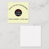 スタイリッシュプロフェッショナルサンキューカスタム市松模様に エンクロージャーカード (正面/裏面)