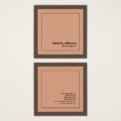 スタイリッシュプロフェッショナルミニマリストプロファイルカード (正面&裏面)