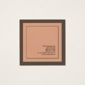 スタイリッシュプロフェッショナルミニマリストプロファイルカード (裏面)