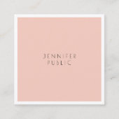 スタイリッシュプロフェッショナルモダンお洒落デザイン スクエア名刺 (正面)