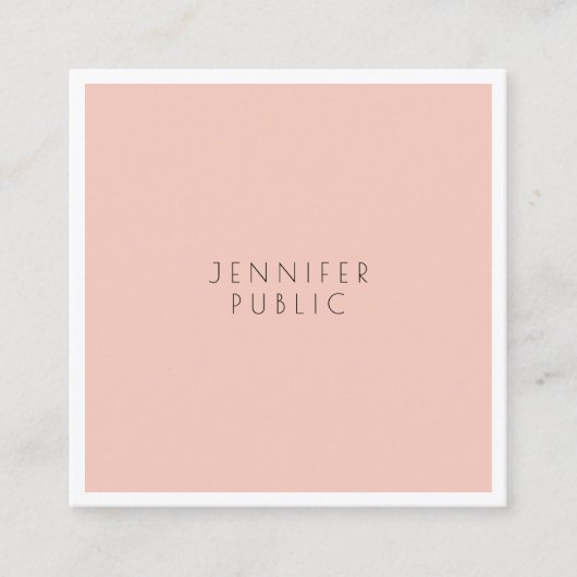 スタイリッシュプロフェッショナルモダンお洒落デザイン スクエア名刺 (正面)