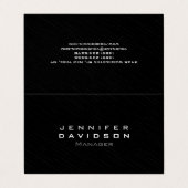 スタイリッシュプロフェッショナルモダンダークグレー 名刺 (外部フラット)