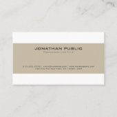 スタイリッシュプロフェッショナルヴィンテージカラー調和 名刺 (正面)