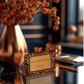 スタイリッシュプロフェッショナル本能ヒョウ柄 名刺