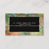 スタイリッシュプロフェッショナル水彩スプラッシュ、フレーム 名刺 (裏面)