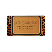 スタイリッシュプロフェッショナルBusiness Leopard Print ラベル (正面)