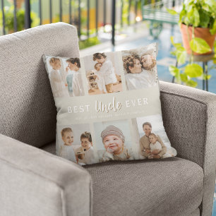 スタイリッシュベストおじさん6枚の写真入り クッション