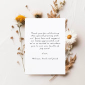 スタイリッシュベビー写真コラージュモダンありがとう サンキューカード