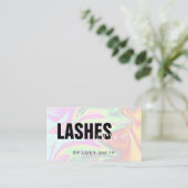 スタイリッシュホモダンログラフィックの点滅 名刺 (スタンド正面)