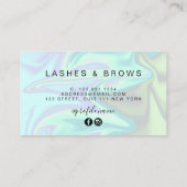 スタイリッシュホモダンログラフィックの点滅 名刺 (裏面)