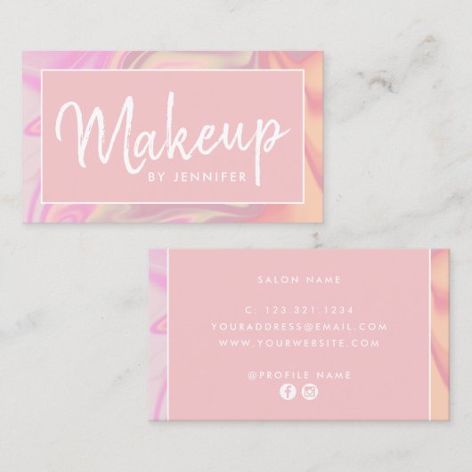 スタイリッシュホモダンログラフィック化粧家 名刺 (正面/裏面)