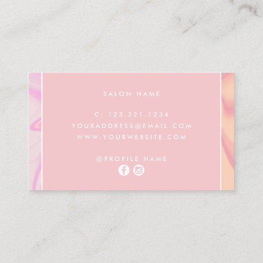 スタイリッシュホモダンログラフィック化粧家 名刺 (裏面)