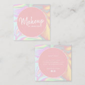 スタイリッシュホモダンログラフィック化粧 スクエア名刺 (正面/裏面)