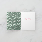 スタイリッシュホリデーズグリーンパインツリーリース写真 シーズンカード (内部)