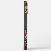 スタイリッシュポメラニア犬ドッグフローラカラフル縁ど Case-Mate iPhoneケース (裏面 / 右)