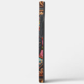 スタイリッシュポメラニア犬ドッグフローラカラフル縁ど Case-Mate iPhoneケース (裏面 / 左)