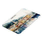 スタイリッシュポルトフィノItalyウォーター絵を描カラー マグネット (左側)