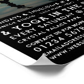 スタイリッシュポートレート反射、ヨガクラス広告 ポスター (角)