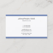 スタイリッシュミニマルカッコいいキュイモダンープラーナリー 名刺 (裏面)