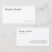 スタイリッシュミニマルシンプルモダンプロフェッショナル 名刺 (正面/裏面)