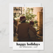 スタイリッシュミニマルモダン家族の写真 シーズンカード (正面)