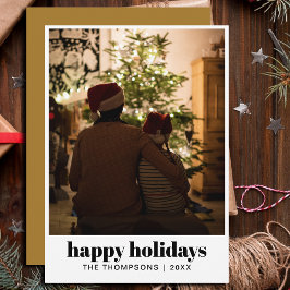 スタイリッシュミニマルモダン家族の写真 シーズンカード