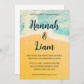 スタイリッシュミニマル航海の結婚式招待状 招待状 (正面/裏面)