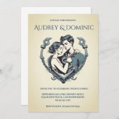 スタイリッシュミニマル航海の結婚式招待状 招待状 (正面/裏面)