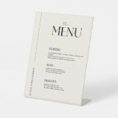 スタイリッシュミニマル金結婚黒 台座サイン (正面)