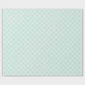 スタイリッシュモダンアイボリークローバーパタ結婚ーン ラッピングペーパー (フラット)