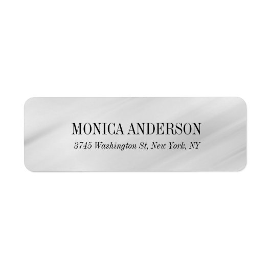 スタイリッシュモダンエレガントグレー背景 ラベル (正面)