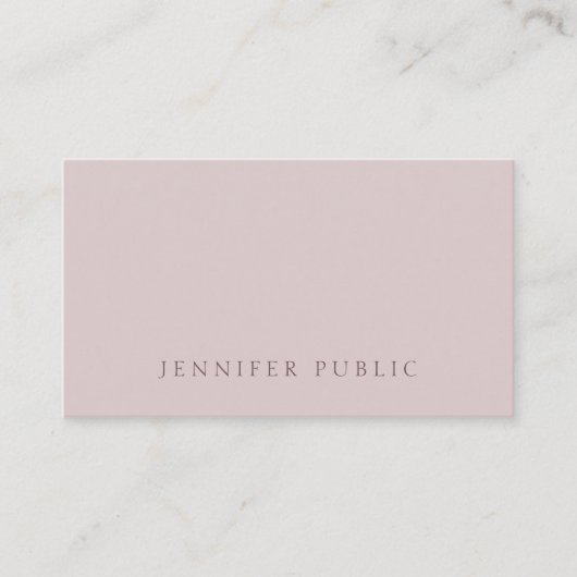 スタイリッシュモダンエレガントシンプルカラーテンプレートシック 名刺 (正面)