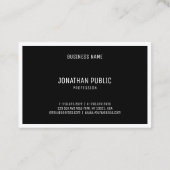 スタイリッシュモダンエレガントシンプルテンプレート 名刺 (裏面)