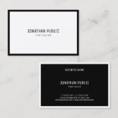 スタイリッシュモダンエレガントシンプルテンプレート 名刺 (正面/裏面)