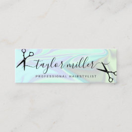 スタイリッシュモダンエレガントホログラフィック スキニー名刺