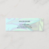 スタイリッシュモダンエレガントホログラフィック スキニー名刺 (裏面)