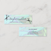 スタイリッシュモダンエレガントホログラフィック スキニー名刺 (正面/裏面)