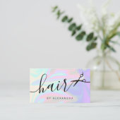 スタイリッシュモダンエレガントホログラフィック 名刺 (スタンド正面)