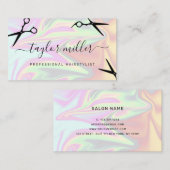 スタイリッシュモダンエレガントホログラフィック 名刺 (正面/裏面)