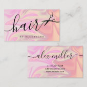 スタイリッシュモダンエレガントホログラフィック 名刺 (正面/裏面)