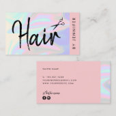 スタイリッシュモダンエレガントホログラフィック 名刺 (正面/裏面)