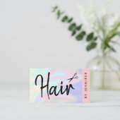 スタイリッシュモダンエレガントホログラフィック 名刺 (スタンド正面)